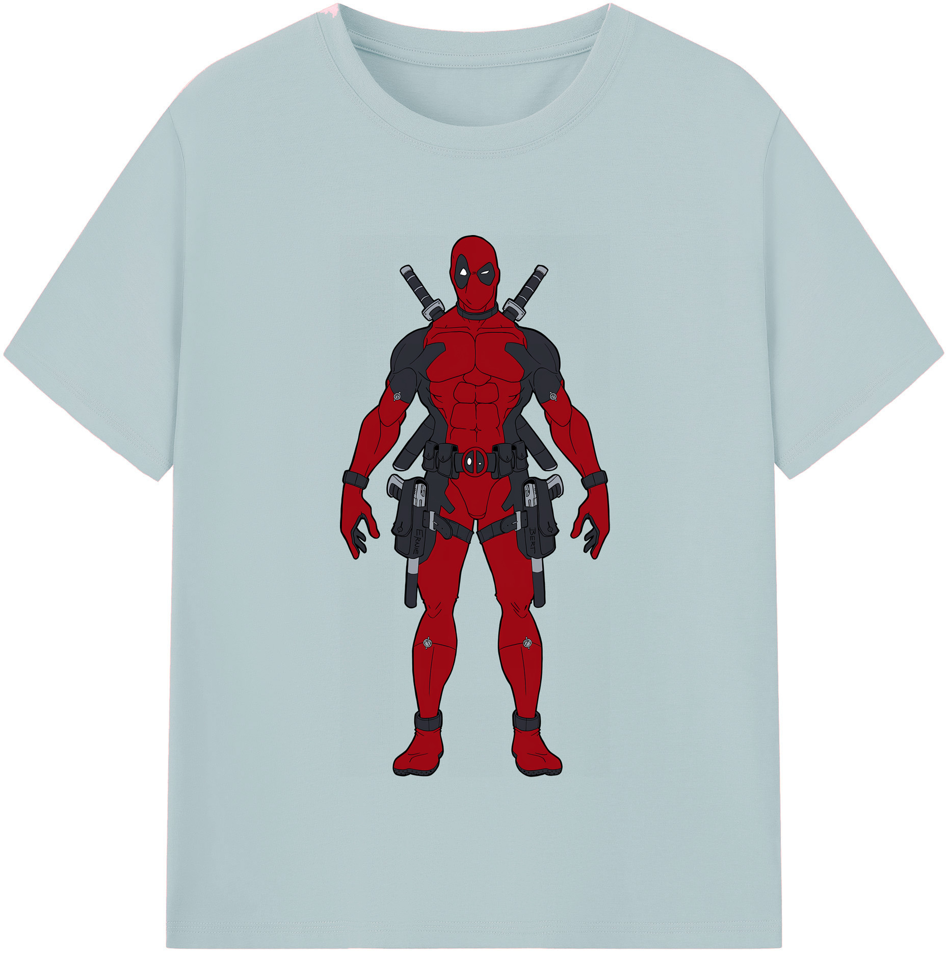 （画像用） Deadpool デッドプール 綿100％半袖Tシャツ（フロントプリント）